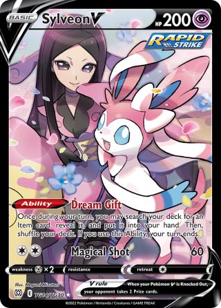 Sylveon V TG14/30 — Brilliant Stars Trainer Gallery Pokémon card