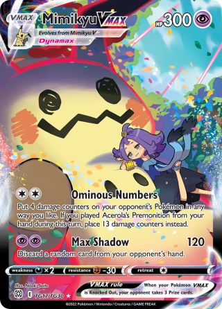 Mimikyu VMAX TG17/30 — Brilliant Stars Trainer Gallery Pokémon card
