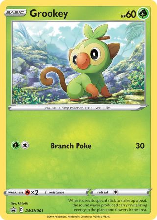 Grookey SWSH001/307 — SWSH Black Star Promos Pokémon card