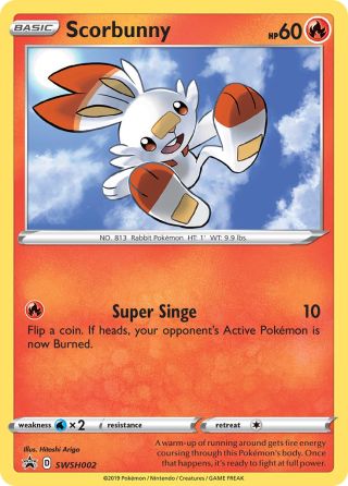 Scorbunny SWSH002/307 — SWSH Black Star Promos Pokémon card