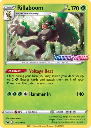 Rillaboom SWSH006/307 — SWSH Black Star Promos Pokémon card
