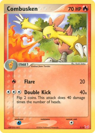 Combusken 2/10 — EX Trainer Kit Latias Pokémon card