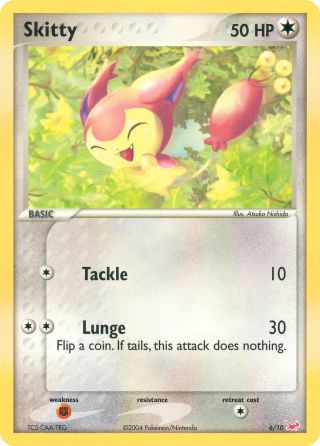Skitty 6/10 — EX Trainer Kit Latias Pokémon card