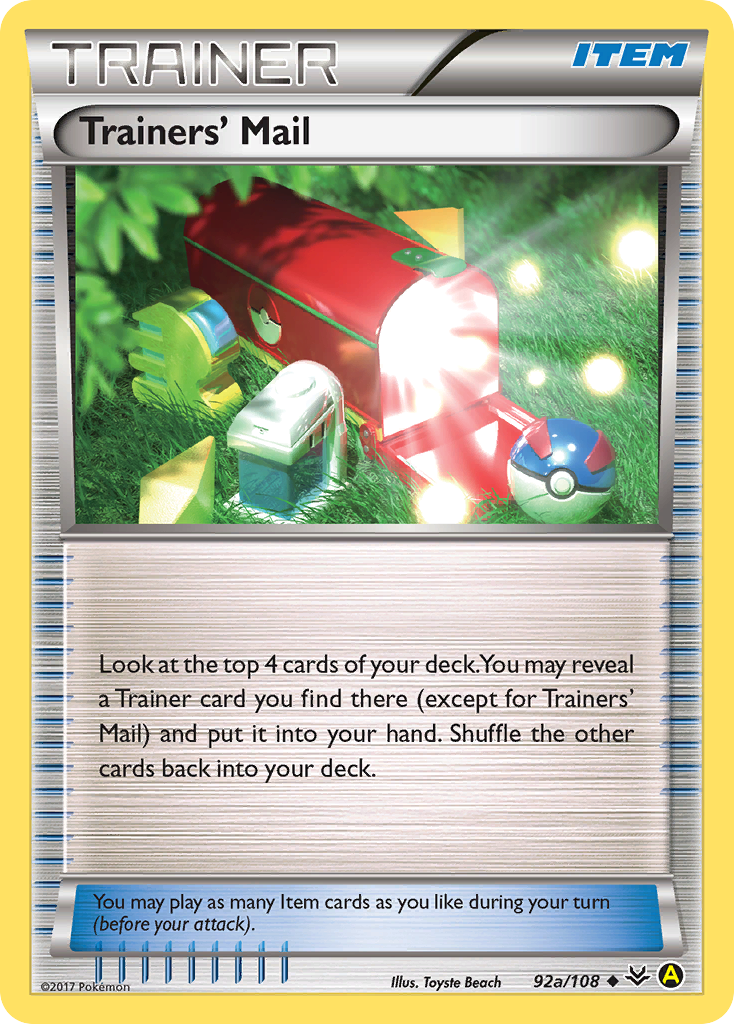 Trainers' Mail 92a/108 — Roaring Skies Pokémon card