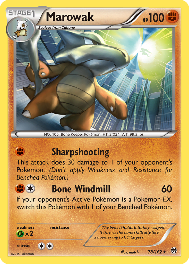 Marowak 78/162 — BREAKthrough Pokémon card