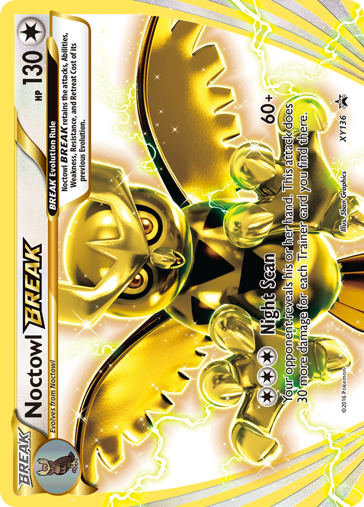 Noctowl BREAK XY136/211 — XY Black Star Promos Pokémon card