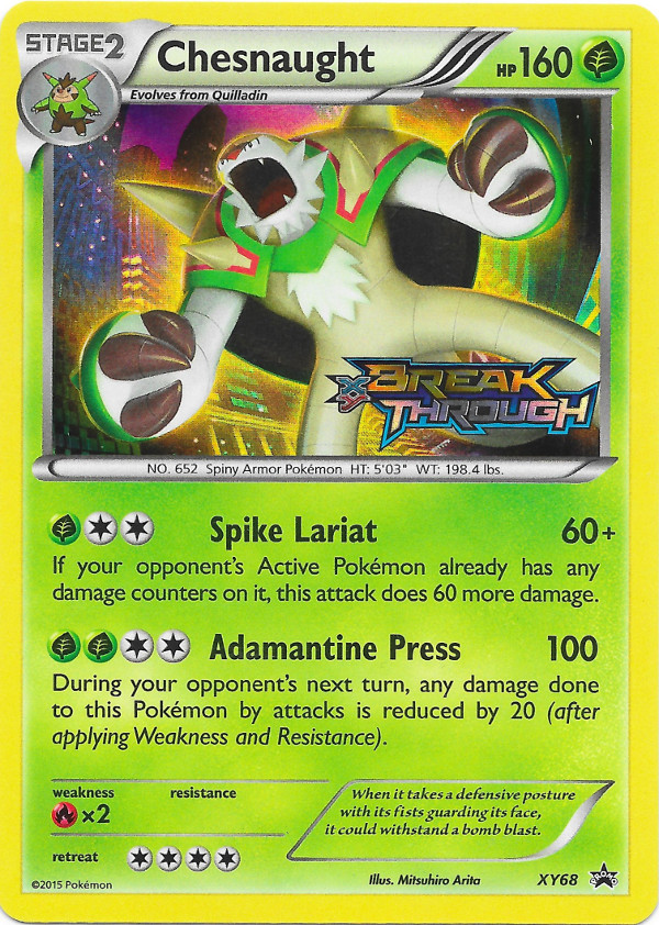 Chesnaught XY68/211 — XY Black Star Promos Pokémon card