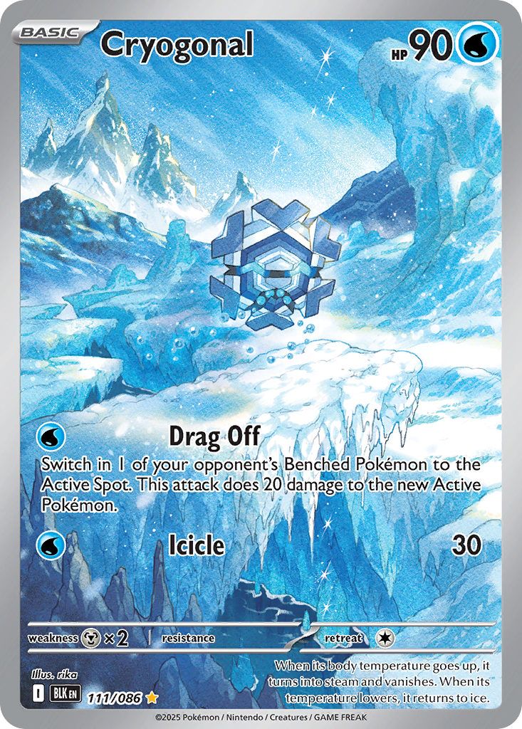 Cryogonal 111/86 — Black Bolt Pokémon card